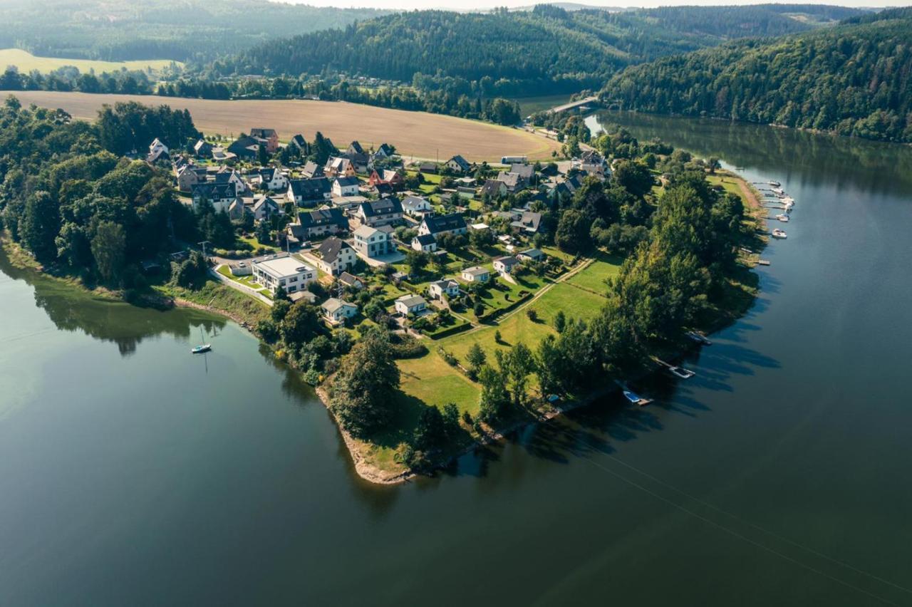 Apartments Saaldorf-Ferienhaus Mit 6 Apartments 45Qm-120Qm Direkt Am Thueringer Meer-Bleilochtalsperre Bad Lobenstein Buitenkant foto